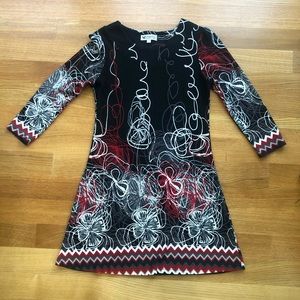 Festive sweater dress size Small. Papillon